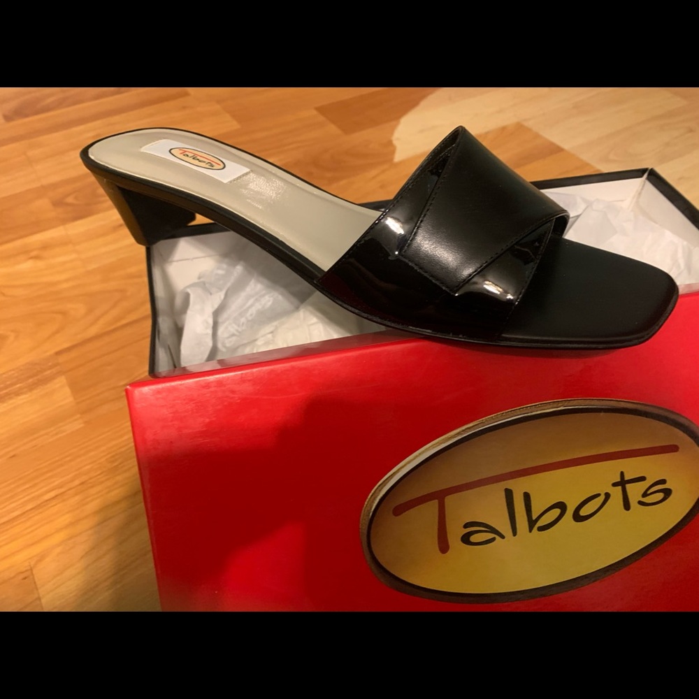 Talbots Ocalla black mule